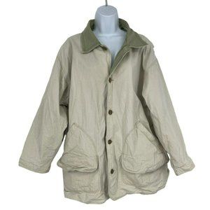 Woolrich Vintage Men's Long Sleeve Button Barn Coat Size L  FLAW